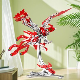 LONGPIN 3D Puzzles for Adults,Phoenix Metal Bird Puzzle Building Set - Family Bonding Activity & Premium Home Decor Crafts for Birthday