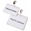 Name Badge with Clip 90 x 54 mm Pack of