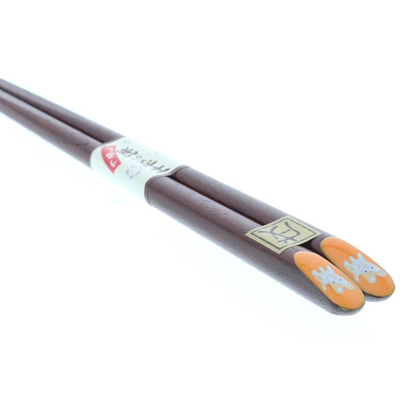 Chopsticks Zodiac Dog (Year of Dog) Lacquer painted wood (natural