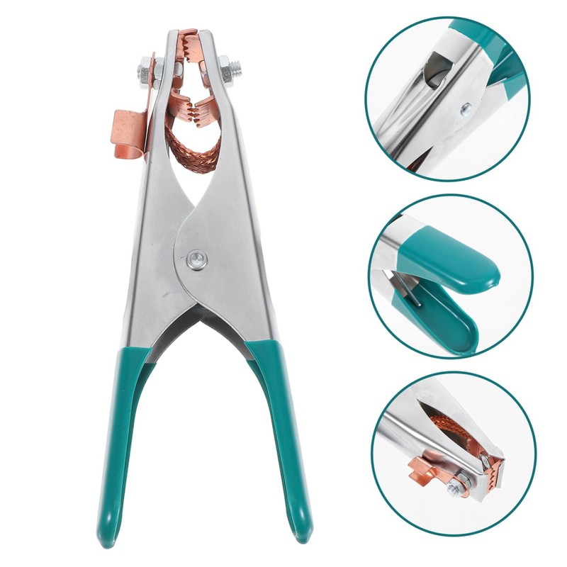 SHINEOFI Welding Ground Clamp Tools with High Conductivity Grips Compact