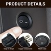6 PCS 12v Switch Black Round Rocker Switch ON/Off Mini