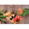 PME LSK178 Bamboo Spiral Skewers 12cm, Pack of 50, Brown