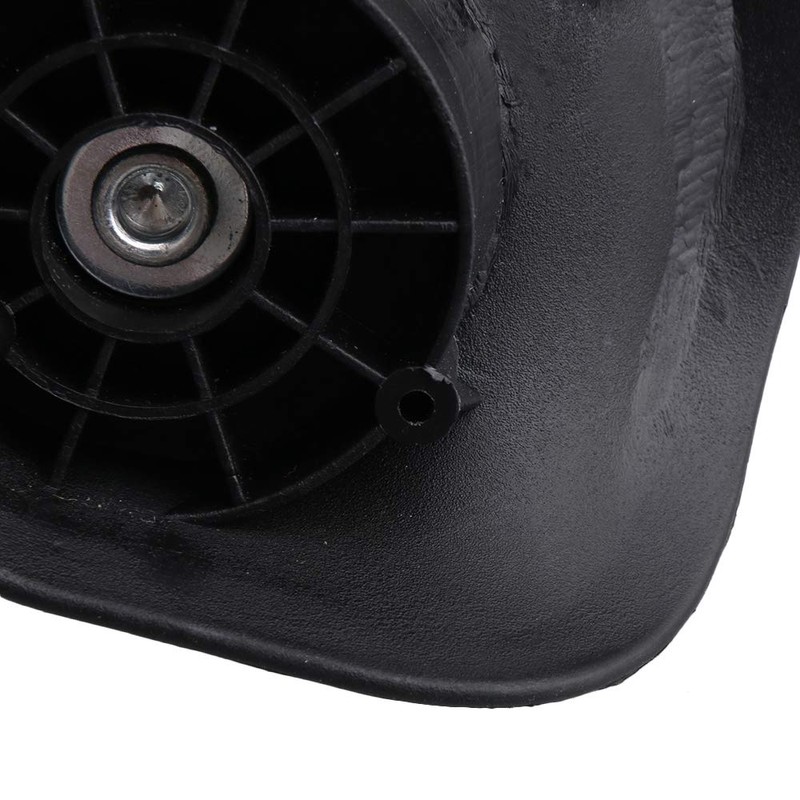 BQLZR Black Suitcase Wheels Replacement Left & Right Plastic Swivel