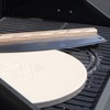 Feuergott Pizzaschneider Edelstahlklinge Griff aus Eschenholz Profi Pizzamesser mit 35