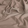 REDBEST Denver Fitted Sheet Elastane Jersey Stretch Taupe Size 140