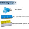 Pills Taker with Pill Organizer,Portable Pill Extractor Tool with Pill