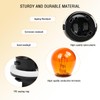 92166-3K000 Front Turn Signal Socket+Bulb for Kia Hyundai, 2Pcs, Amber