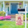 Garden Flag Welcome Home Baby Girl Vertical Doubled Sided Burlap