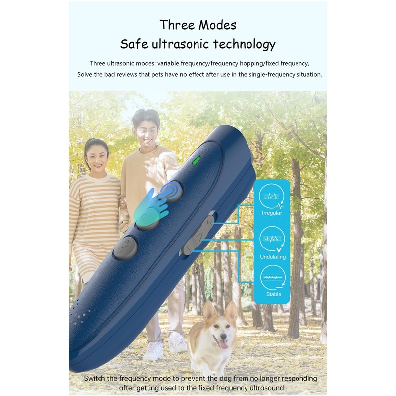 Kipvvo Bark Deterrent Device, Ultrasonic Dog Trainer,Anti Dog Bark Barking