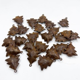 Generic 20pcs, Rusty Metal Bells Christmas Tree Bell Decorations Metal Sleigh Bells DIY Bags Wedding Wreaths Jewelry Fireplace Ornaments Front Door Window Rusty Jingle Bells, Farmhouse Rustic Decor