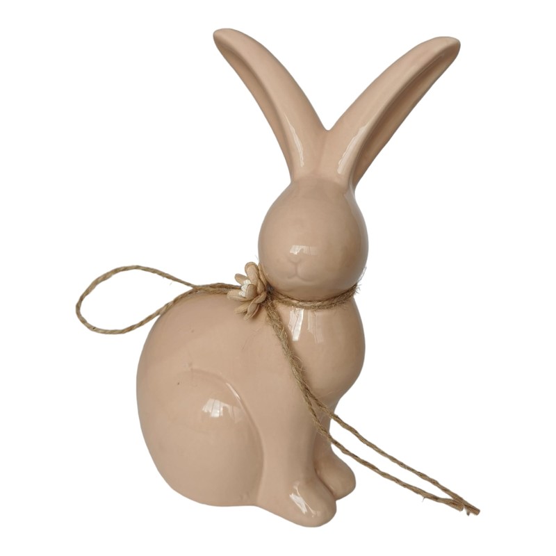 Goldbach 805349 Rabbit 20 cm Large Beige Ceramic Easter Bunny