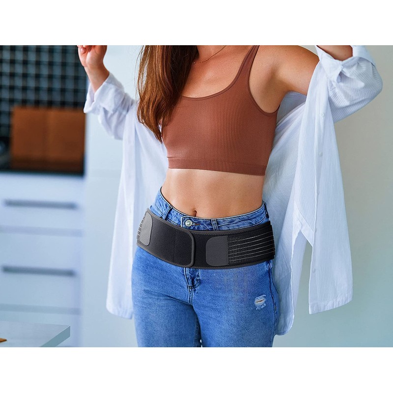 Thx4COPPER Rückenbandage, Sacroiliac Hüftgürtel Atmungsaktive, Unisex - L