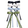 LFOUVRE 4pcs Hair Clips for Women Tassel Ribbon Bowknot with