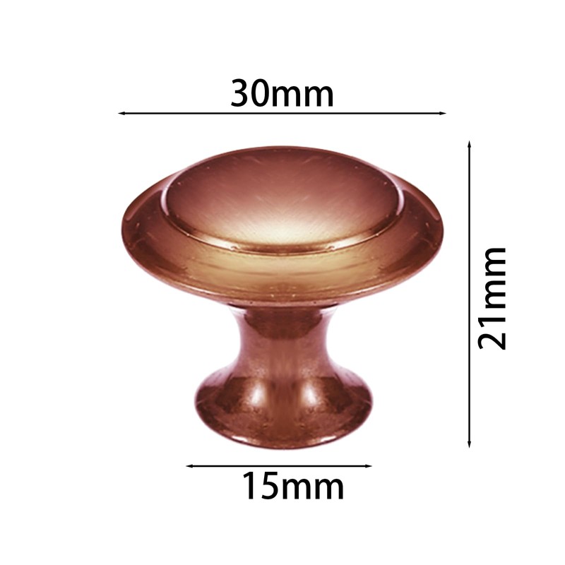12 PCS Cupboard Door Knobs with Screws Mushroom Shaped Handle