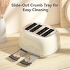 Toaster 4 Slice, Retro Stainless with 6 Bread Shade Settings,1.5''Wide