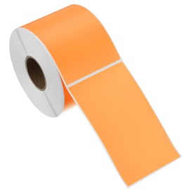 PATIKIL Rectangular Color Coding Labels 5 x 3 Inch, 500 Pcs Rectangle Colored Labels Sticker Moving Stickers Label Tags for Inventory Office Home Packing Box, Fluorescent Orange