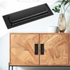 yuntop Black Sliding Closet Door Handles Recessed Finger Flush Pulls