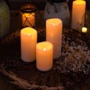 Homemory 6" 8" 10" x 4" Waterproof Outdoor Flameless Candles,