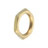 sourcing map G1/4 Lock Nut, Hex Brass Female Locknut for