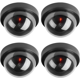 Rainberg Dummy Dome CCTV Security Camera with Flashing LED Indoor Outdoor Fake Fixture for Home, Office and Business use Protection and Security Enhancer (4)