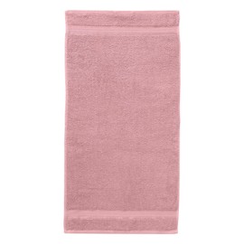 G BETTWARENSHOP Hand Towel Dusky Pink - 50 x 100 cm - Terry Towel Made of 100% Cotton - Absorbent & Easy Care