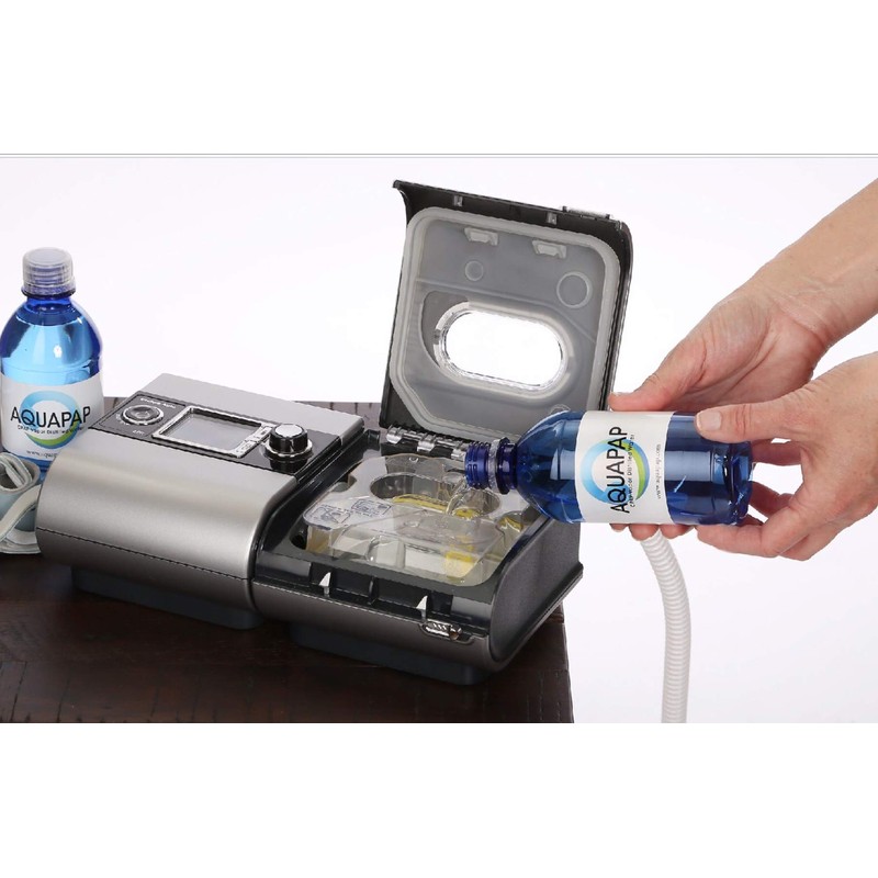 AQUAPAP 12 Ounce 8 Pack Vapor Distilled CPAP Water |