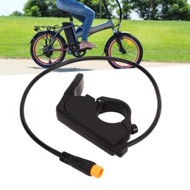 Ebike Throttle, EBike Thumb Throttle, Quick Release 109R 3-Pin Waterproof Connector EBike Handlebar Thumb Throttle for Cycling