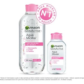 Kit Garnier Agua Micelar Desmaquillante Todo en 1, 400ml+100ml