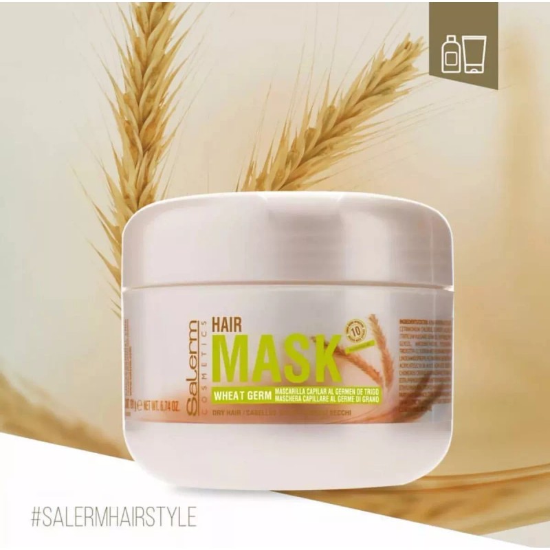 Salerm Cosmetics 2 Mascarilla Germen Trigo Reparación Hidratación Total 200ml