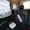 Car Seat Belt Covers, White Teddy Bear Design, 2-Piece Shoulder