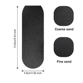 EBANKU 50pcs Foot Files Replacement Pads, Replacement Pads for Pedicure File, Replacement Pads, Black Pack for Double-Sided Foot Rasp File (Black)