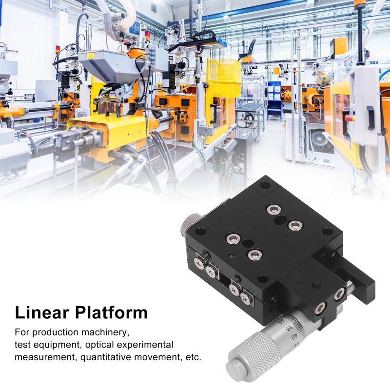 Linear Stage X Axes 40x40mm Micrometer Manual Displacement Platform Sliding