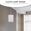 Alipis Square Lamp Shades, E27 Fabric Lamp Covers Natural Linen