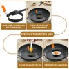 Egg Rings 3.5 Inch Pack of 4 with Silicone Handle