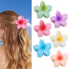 CHANDAT Flower Hair Clips 6 PCS Hawaiian Claw Clips for