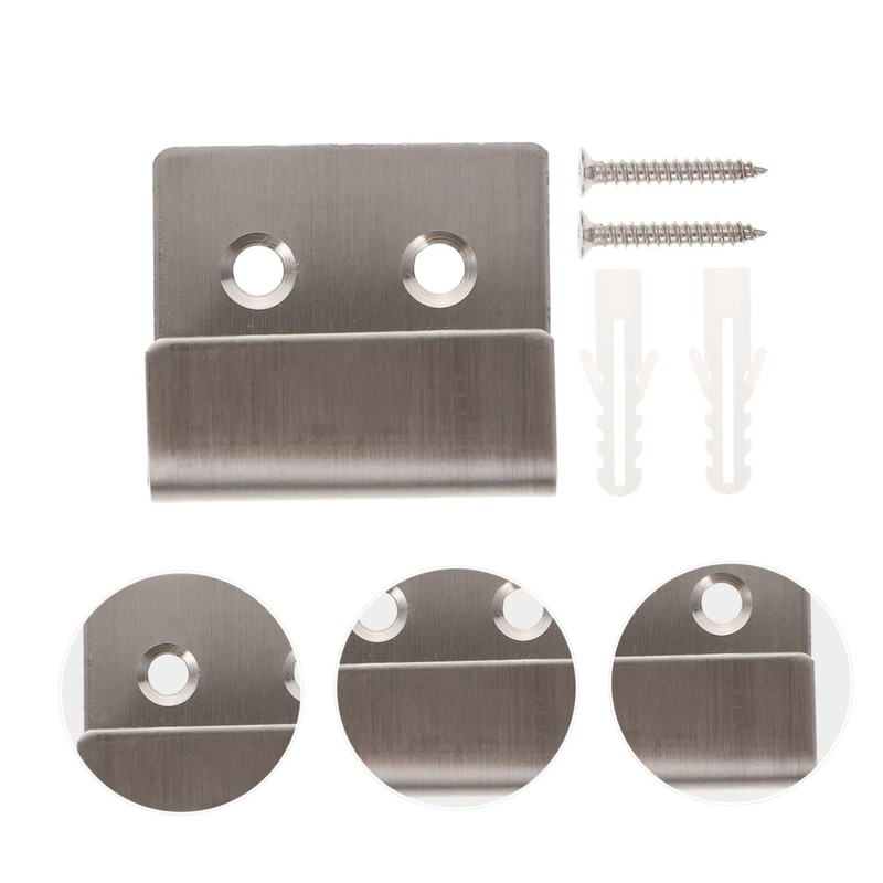 Operitacx 12Sets Stainless Steel Tile Fasteners Tile Display Hooks Wall