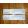 Eager Beaver Trailers Replacement Stickers 36”(Set Of 2) White Decals