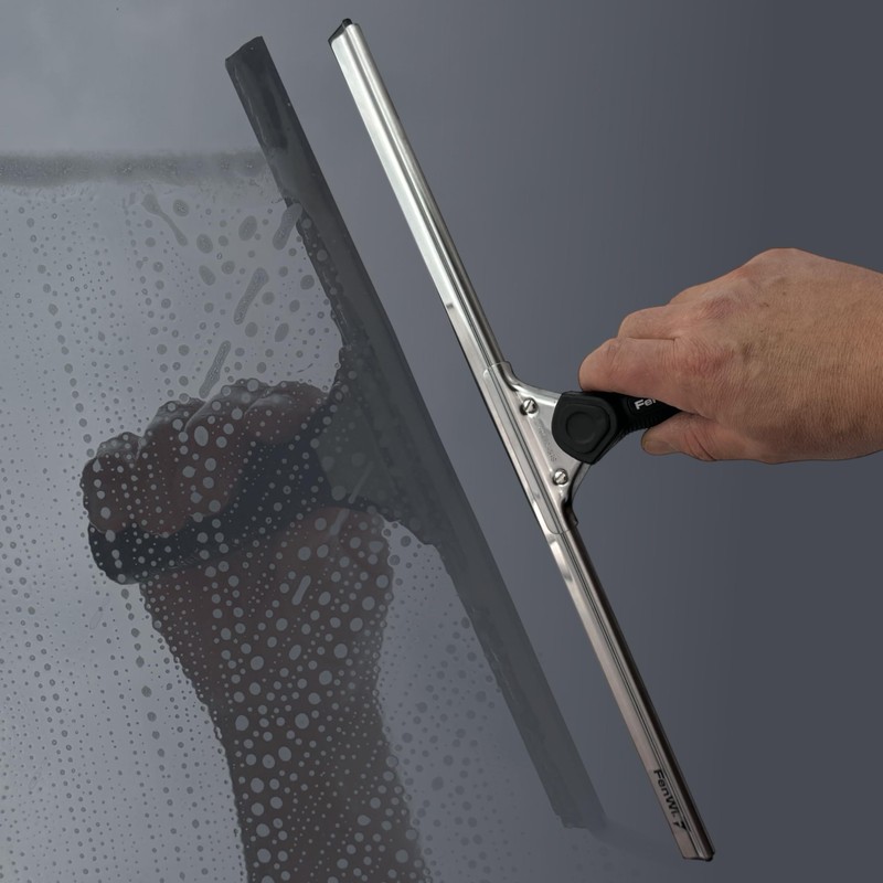 FenWi Window Squeegee with Rubber Lip 35 cm Wide /