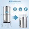 LYCDMONT 2.25G Ultra-Filtration Gravity Water Filter System，304 Stainless Steel Countertop