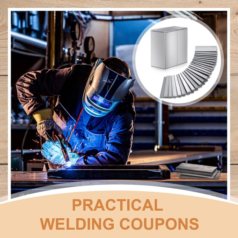 24 Pcs Welding Coupons 2 x 4 Inch Mild Steel