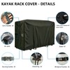Heavy Duty Kayak Rack Cover 12.7ft – Waterproof Dustproof UV
