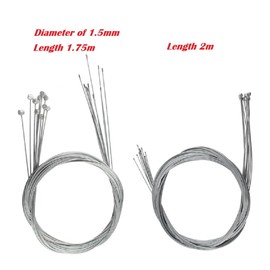 Kellegour Pack of 24 bicycle brake cables, universal gear cable, bicycle shift cable, universal bicycle brake cable for mountain bikes, road bikes, folding bikes, city bicycles