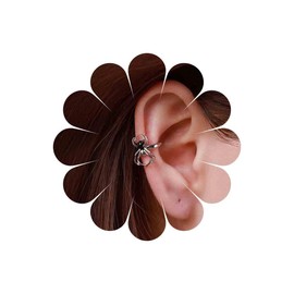 Inilbran Punk Spider Cuff Earrings Gold Ear Cuff Cartilage Earrings Gothic Spider Wrap Hoop Earrings No Piercing Clip Earrings Jewellery for Women and Girls