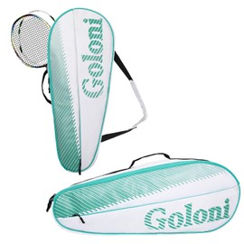 Goloni Tennis Bag 3-4 Racquets with Front Extral Pocket for Other Essentials,Tennis Rackets Bag with Removable Shoulder Strap,Green