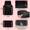 CAR PASS Leather Steering Wheel Cover and Waterproof Car Floor