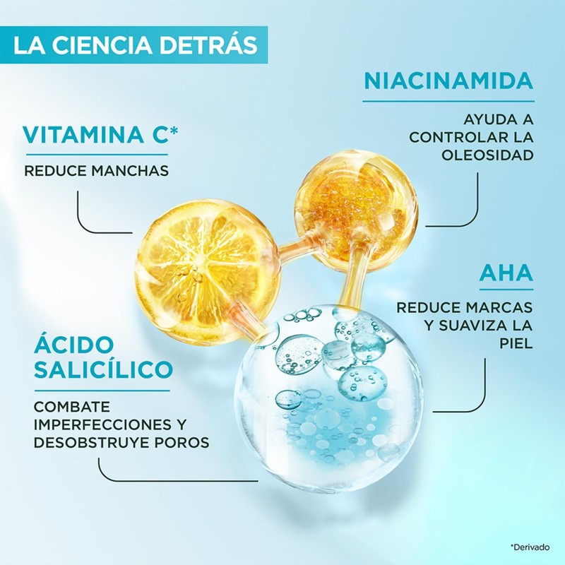Garnier Express Aclara Serum Facial Anti Imperfecciones Ácido Salicílico