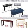 SINOSSO Soft Velvet Piano Bench Cover, (20"- 26.5") L x