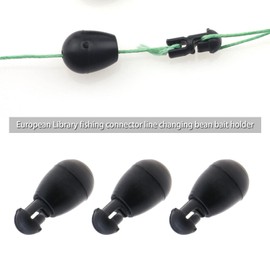 eMagTech Quick Change Beads Fishing Plug Snap Accessories Fishing Leader Instant Shock Beads for Hook Links Method Feeder Carp Fishing Feeder Pack of 50