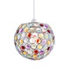 Modern Round Globe Easy Fit Pendant Shade with Small Multi