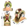 Coloch 8 Pack 2” V-Groove Wheel, Steel Sliding Gate Wheels